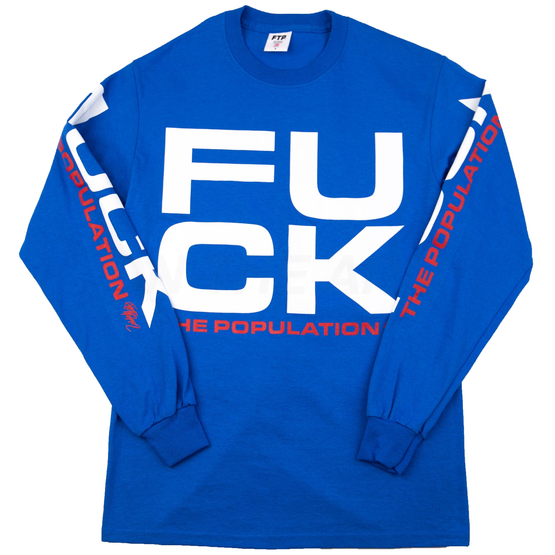 FTP Blue FUCK L/S PRE-OWNED