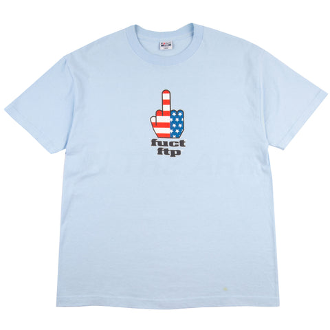 FTP Powder Blue Fuct Finger Tee PRE-OWNED