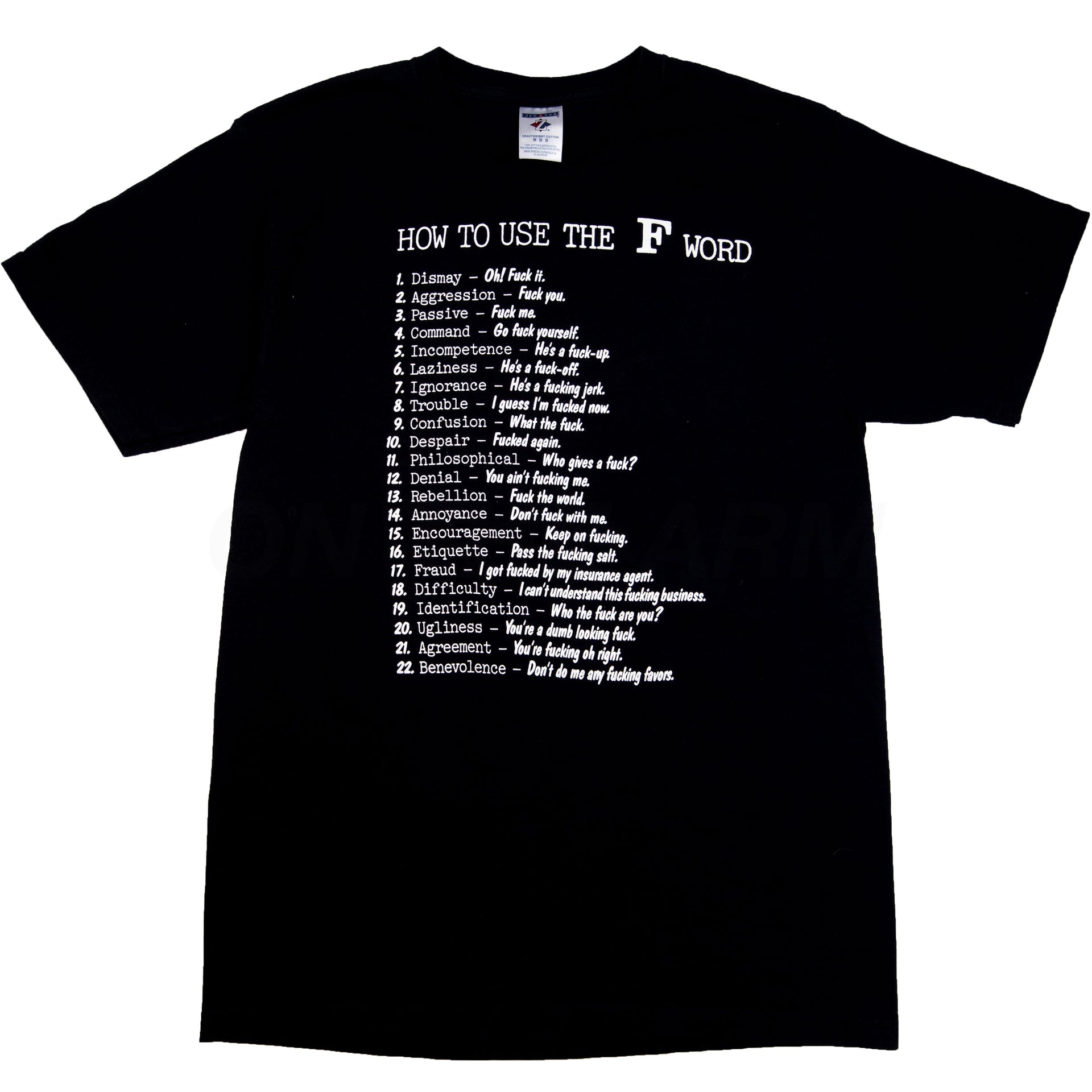 Vintage Black F Word Tee (2000's)
