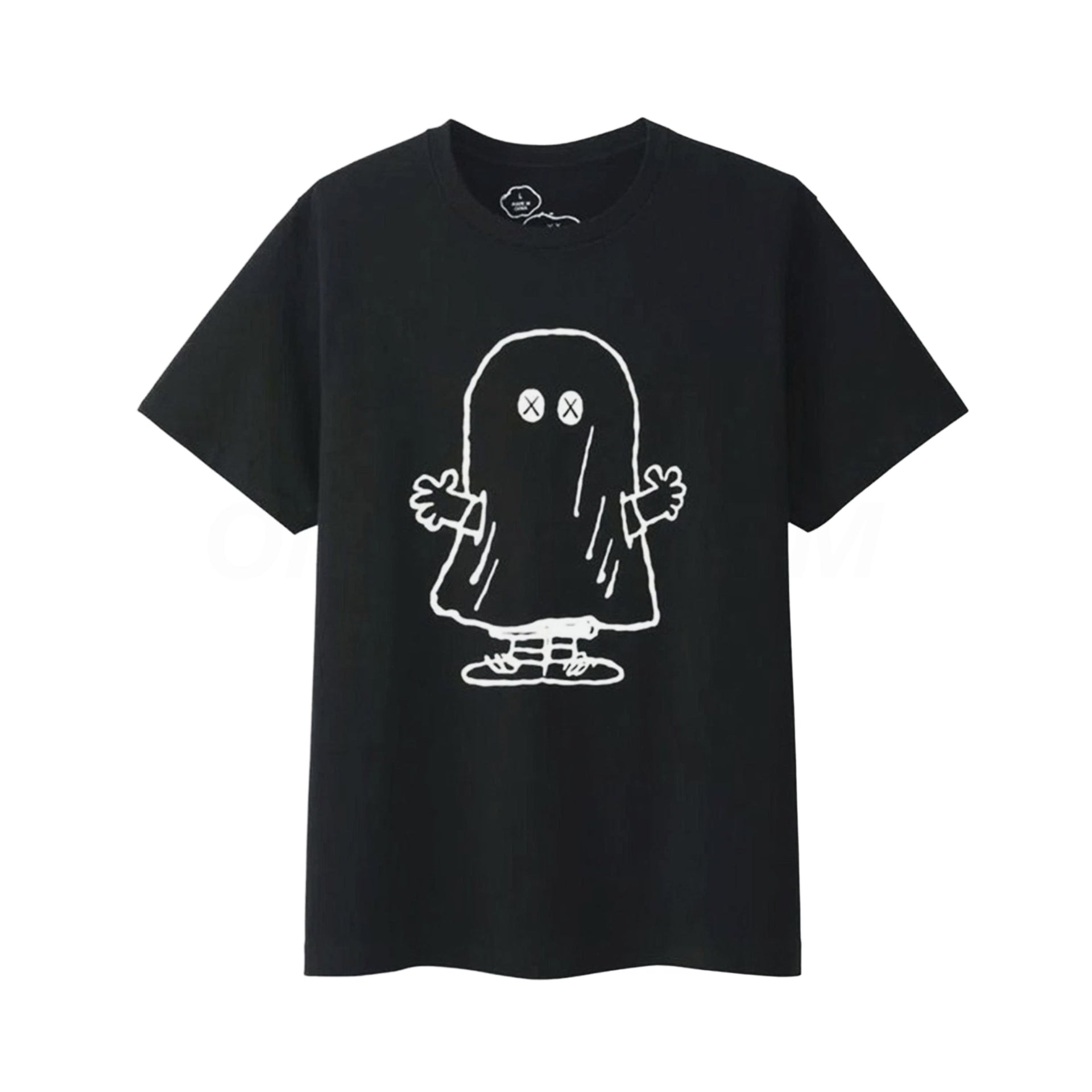 Uniqlo Black Kaws Peanuts Ghost Tee