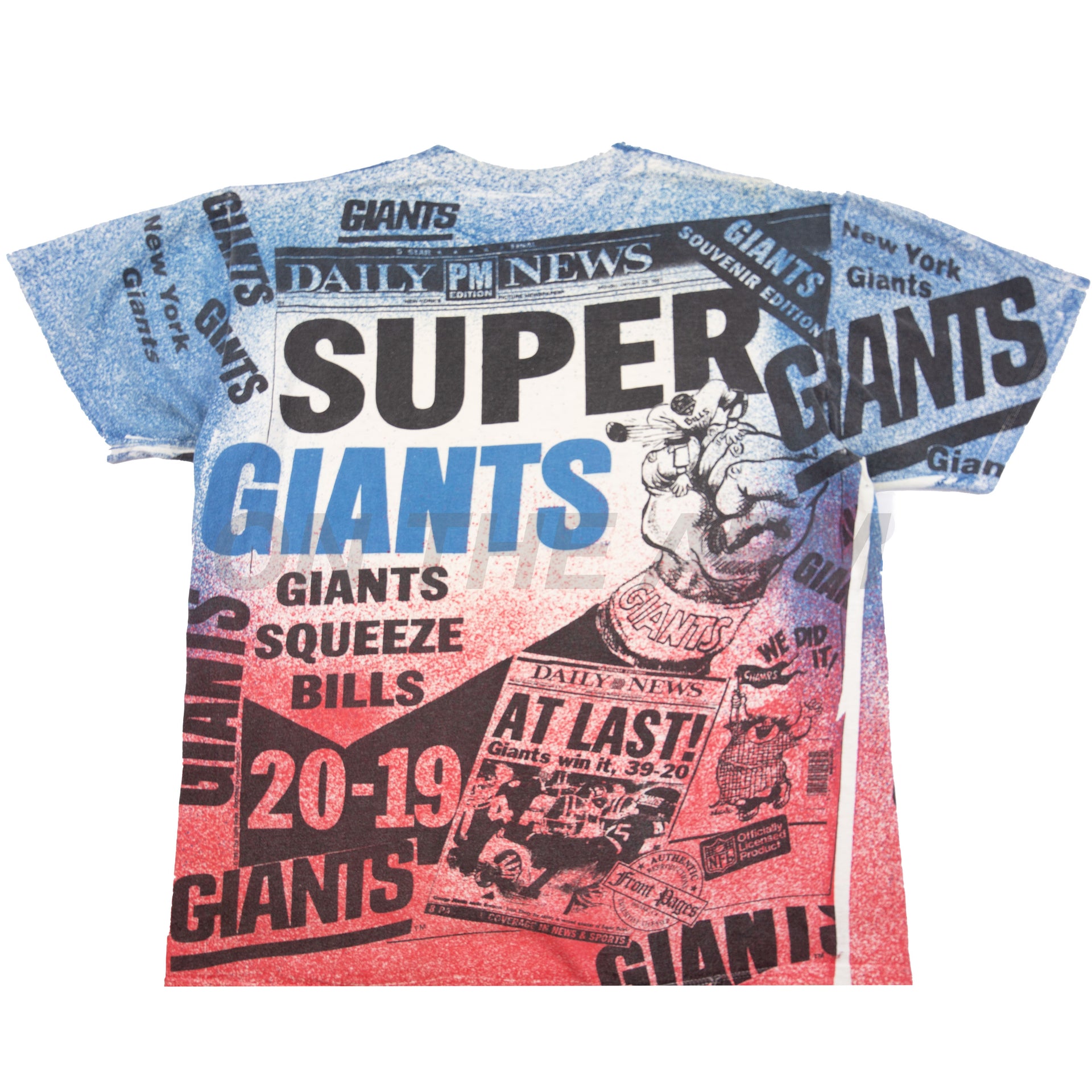 Vintage New York Giants All Over Print Tee (1991)