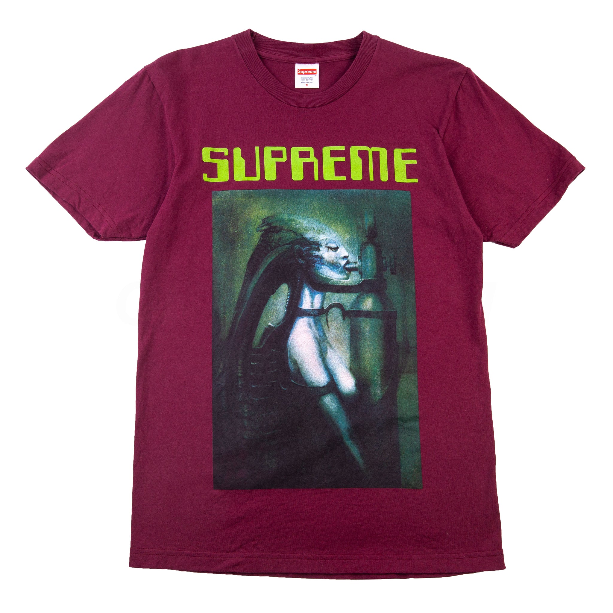 Supreme Burgundy HR Giger Tee PRE-OWNED