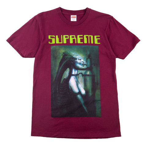 Supreme Burgundy HR Giger Tee PRE-OWNED