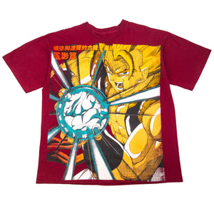 Vintage Maroon Peyote Dragon Ball Z Gogeta Tee (1990's)