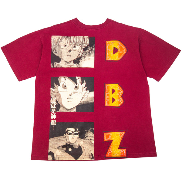 Vintage Maroon Peyote Dragon Ball Z Gogeta Tee (1990's)