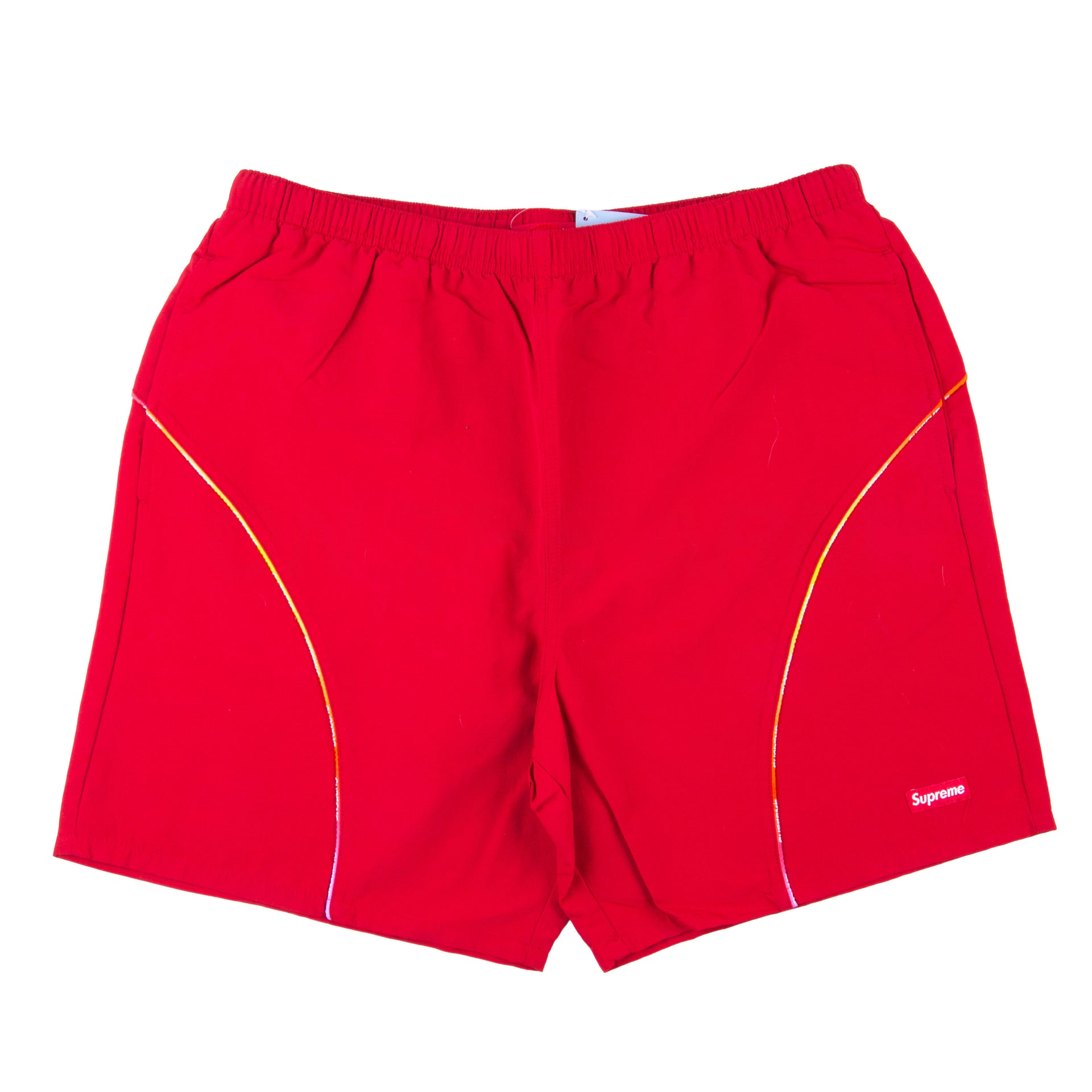 Supreme Red Gradient Piping Water Shorts