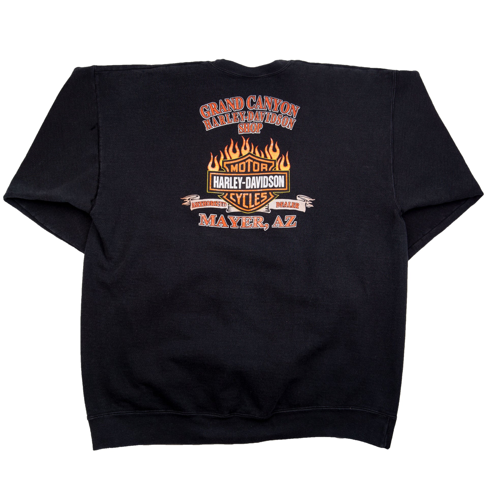 Vintage Black Harley Davidson Grand Canyon Crew (2002)