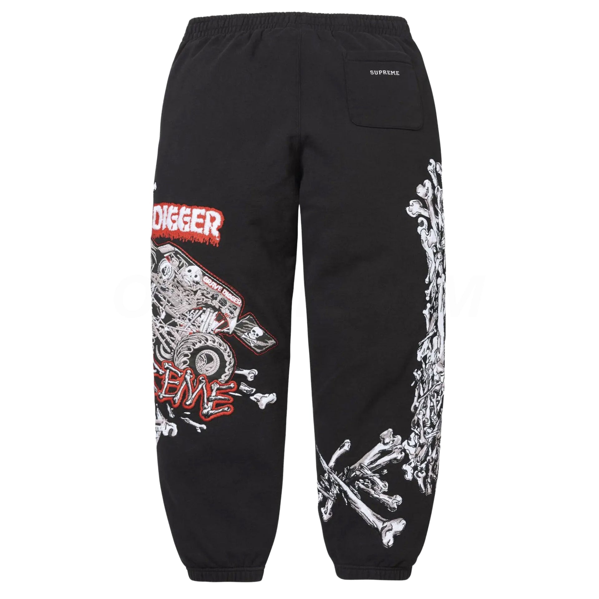 Supreme Black Grave Digger Sweatpants