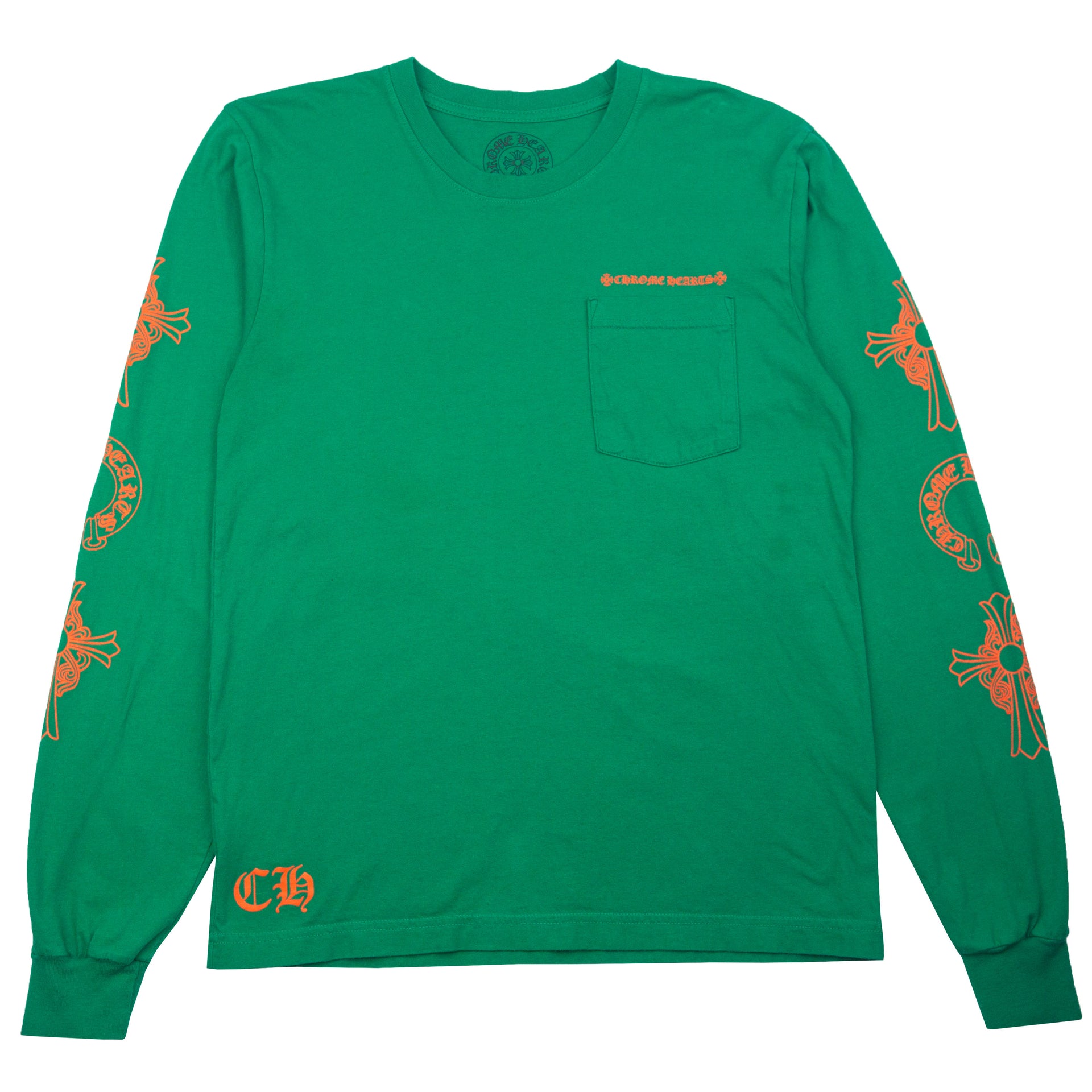 Chrome Hearts Green Horseshoe L/S PRE-OWNED