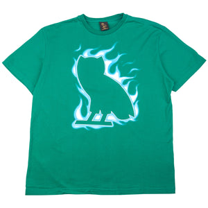 OVO Green Flame Owl Tee PRE-OWNED