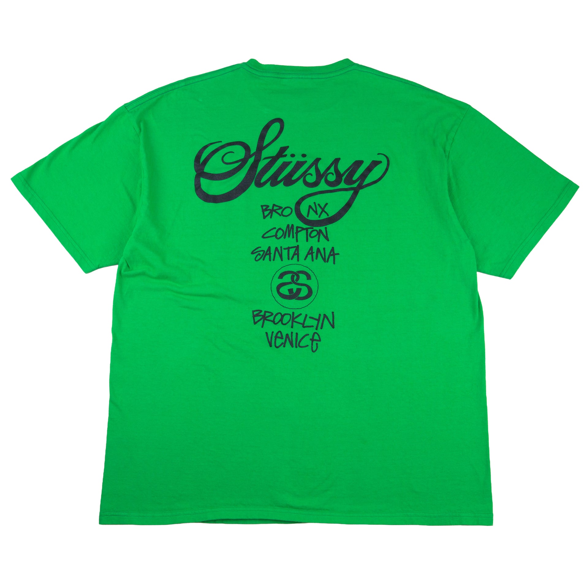 Stussy Green World Tour Tee PRE-OWNED