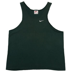 Vintage Green Nike Stitched Swoosh Tank