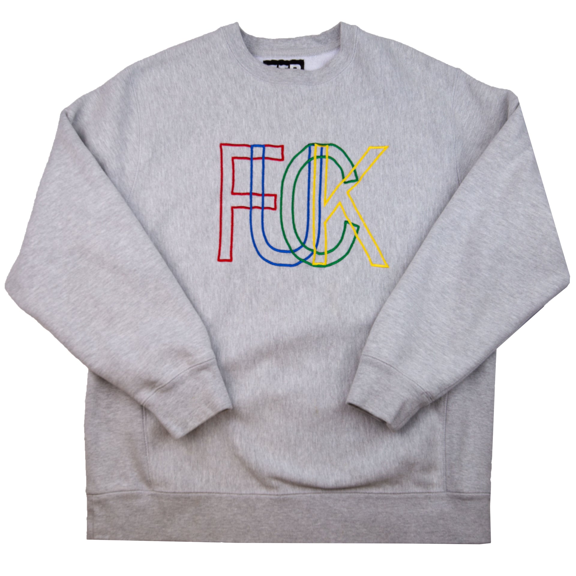 FTP Grey FUCK Crew PRE-OWNED