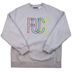 FTP Grey FUCK Crew PRE-OWNED