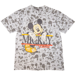 Vintage Grey Mickey All Over Print Tee (1990's)