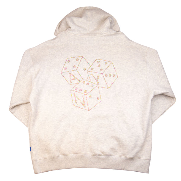 Awake NY Grey Rhinestone Hoodie PRE-OWNED