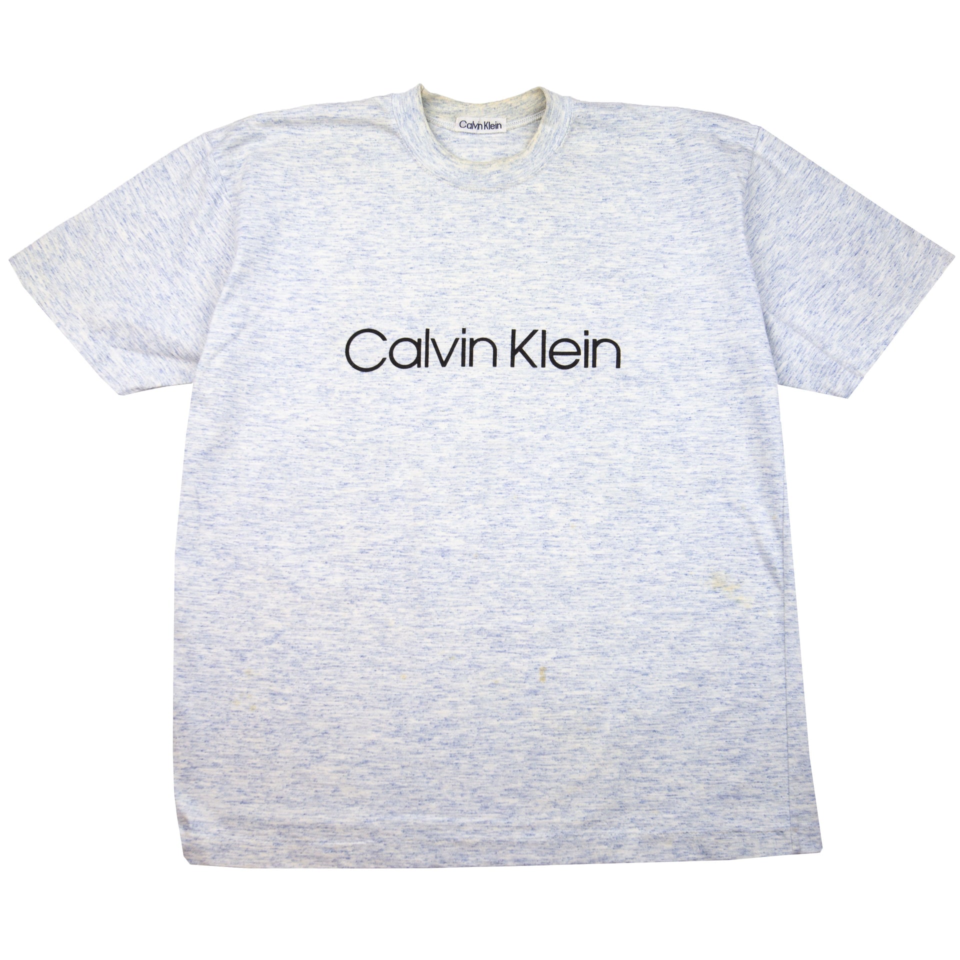 Vintage Heather Grey Calvin Klein Spellout Tee (1970's)
