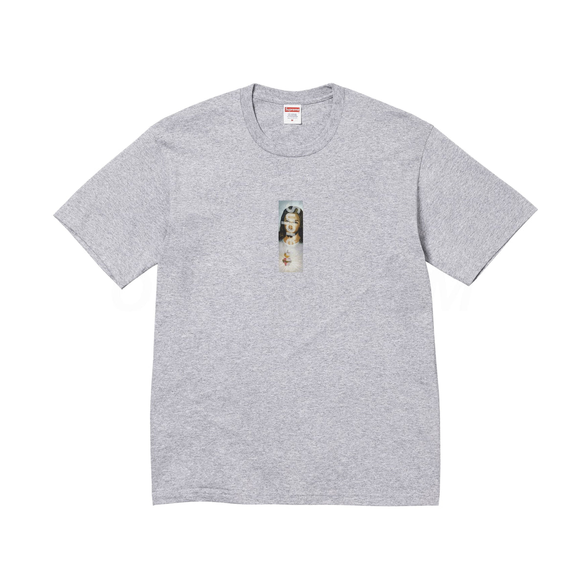 Supreme Grey Prayer Card Box Logo Tee