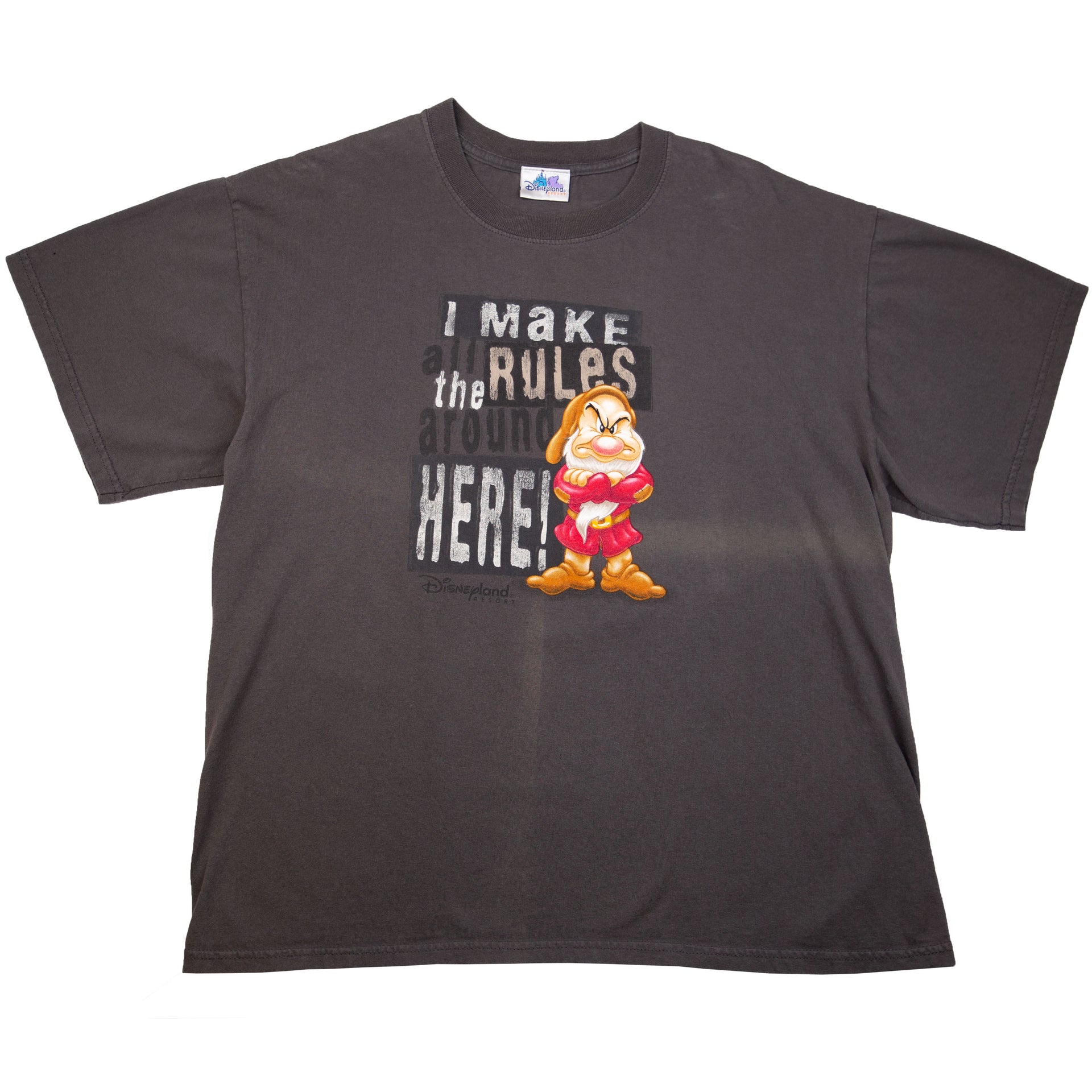 Vintage Charcoal Grumpy Make The Rules Tee (2000's)
