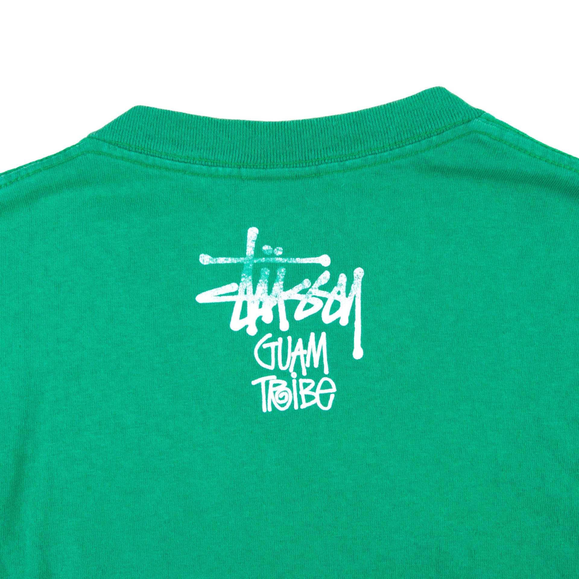 Stussy Green Guam Tribe Tee PRE-OWNED