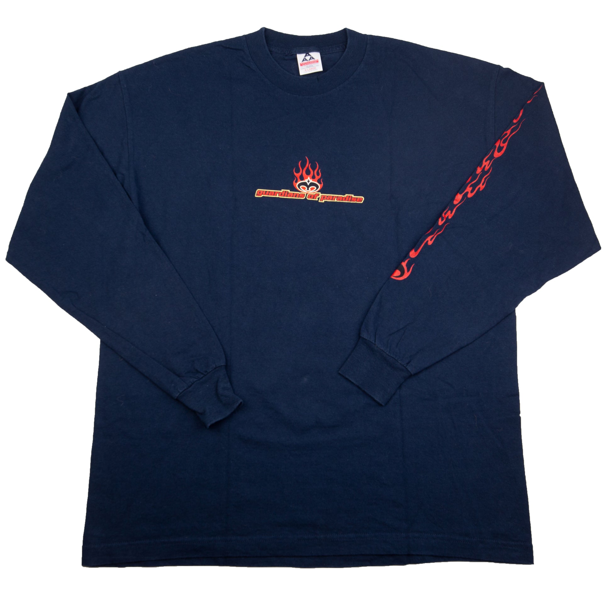 Vintage Navy Guardians of Power Skull Dragon Flames L/S (2000)
