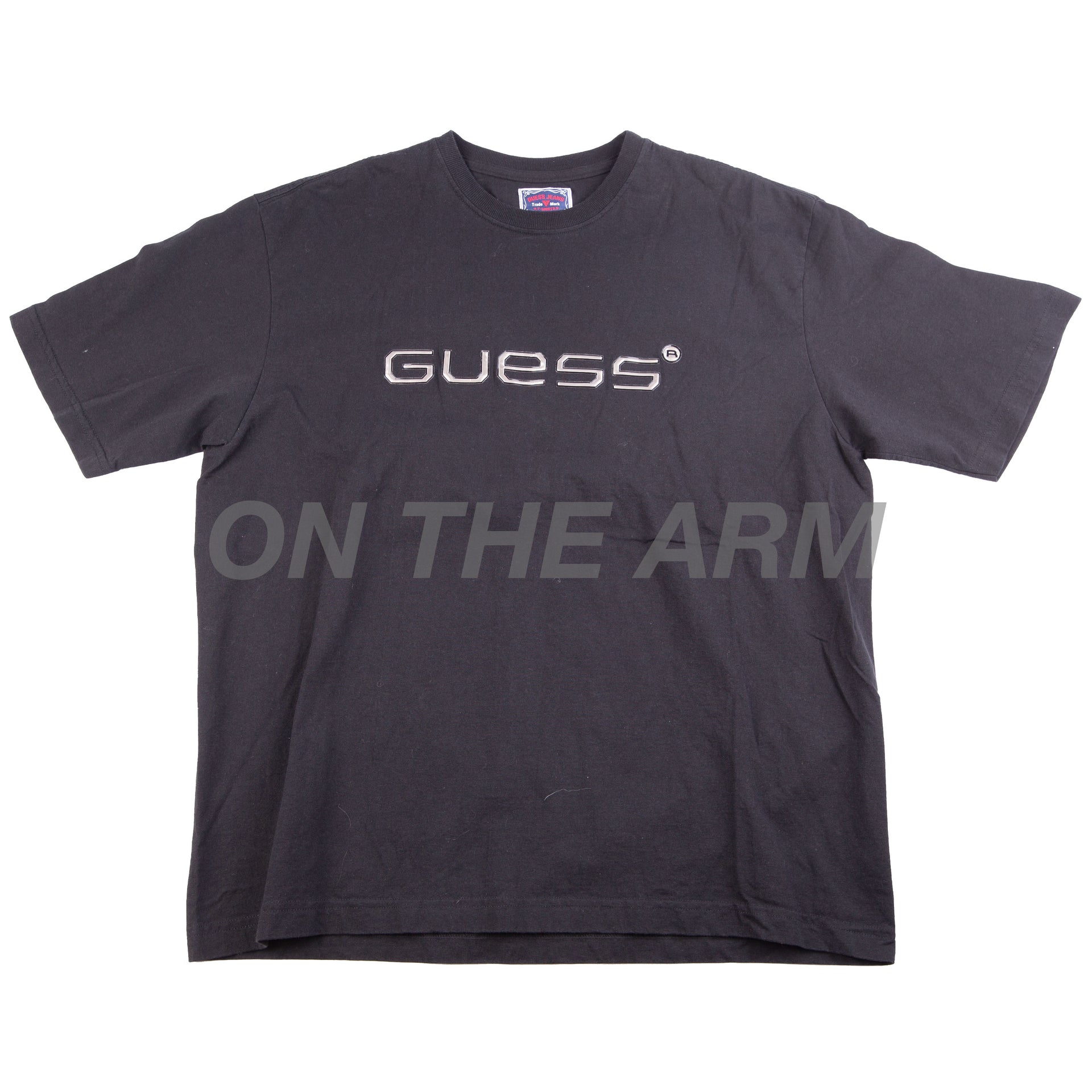 Vintage Black Guess Chrome Logo Tee (2000's)