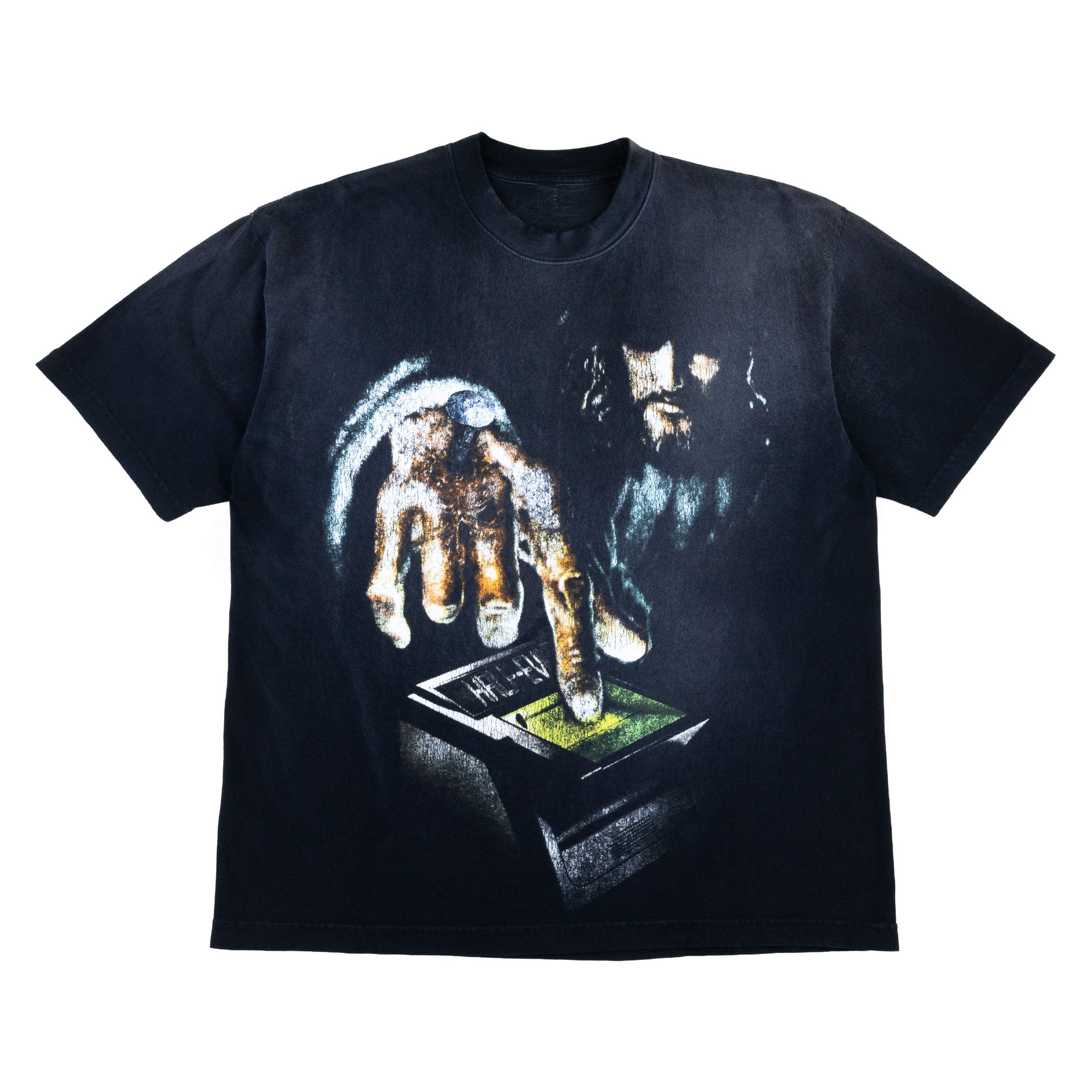 Half Evil Black Fingerprint Tee PRE-OWNED