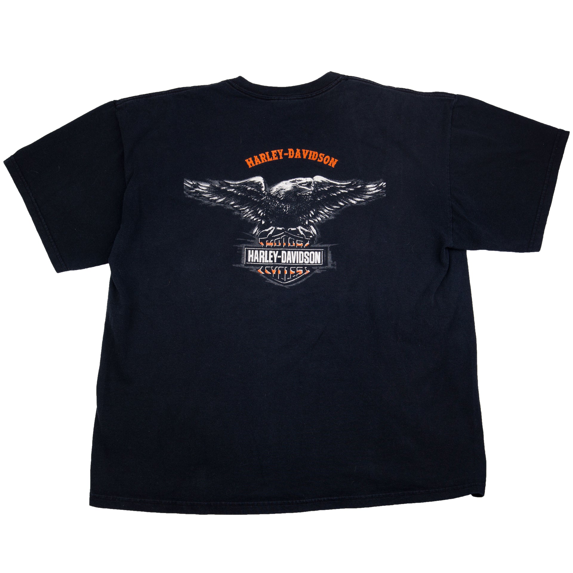 Vintage Black Harley Davidson Bootleg Tee (2000's)