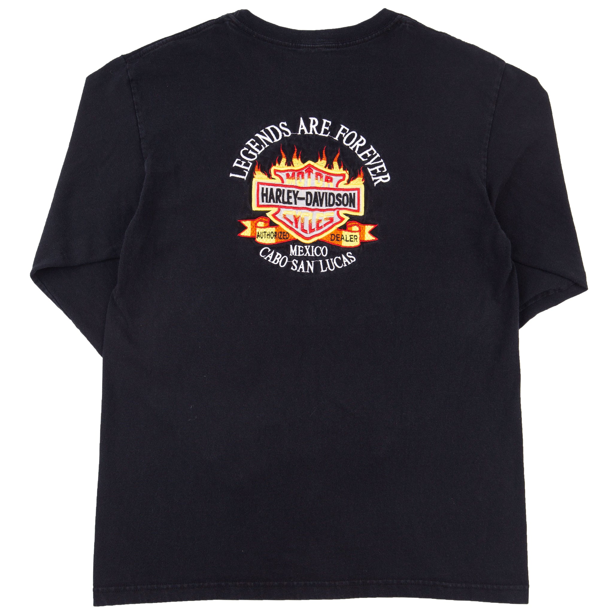 Vintage Harley Davidson Black Cabo L/S