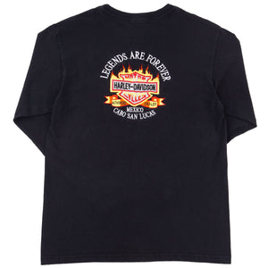 Vintage Harley Davidson Black Cabo L/S