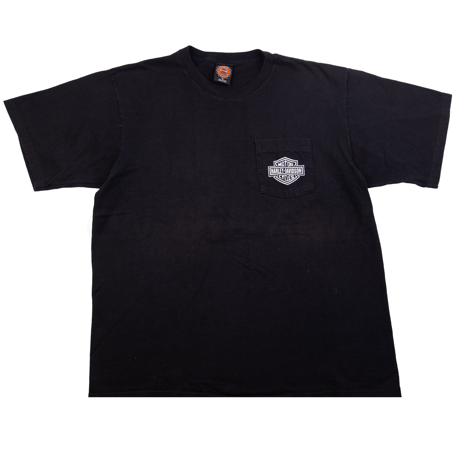 Vintage Black Harley Davidson Pocket Tee (2000's)