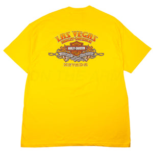 Vintage Yellow Harley Davidson Las Vegas Tee (2007)
