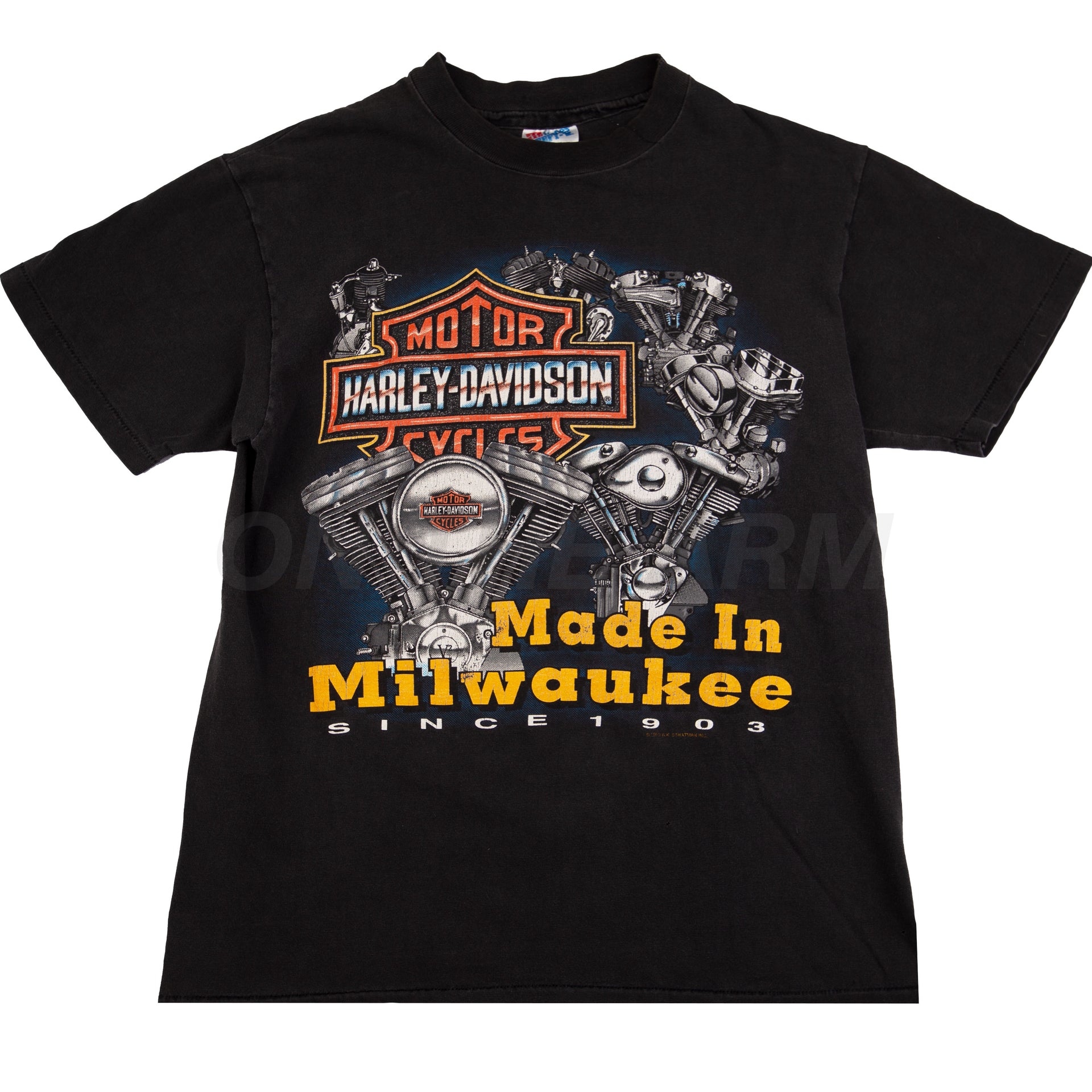 Vintage Black Harley Davidson Made In Milwaukee Tee (1993)