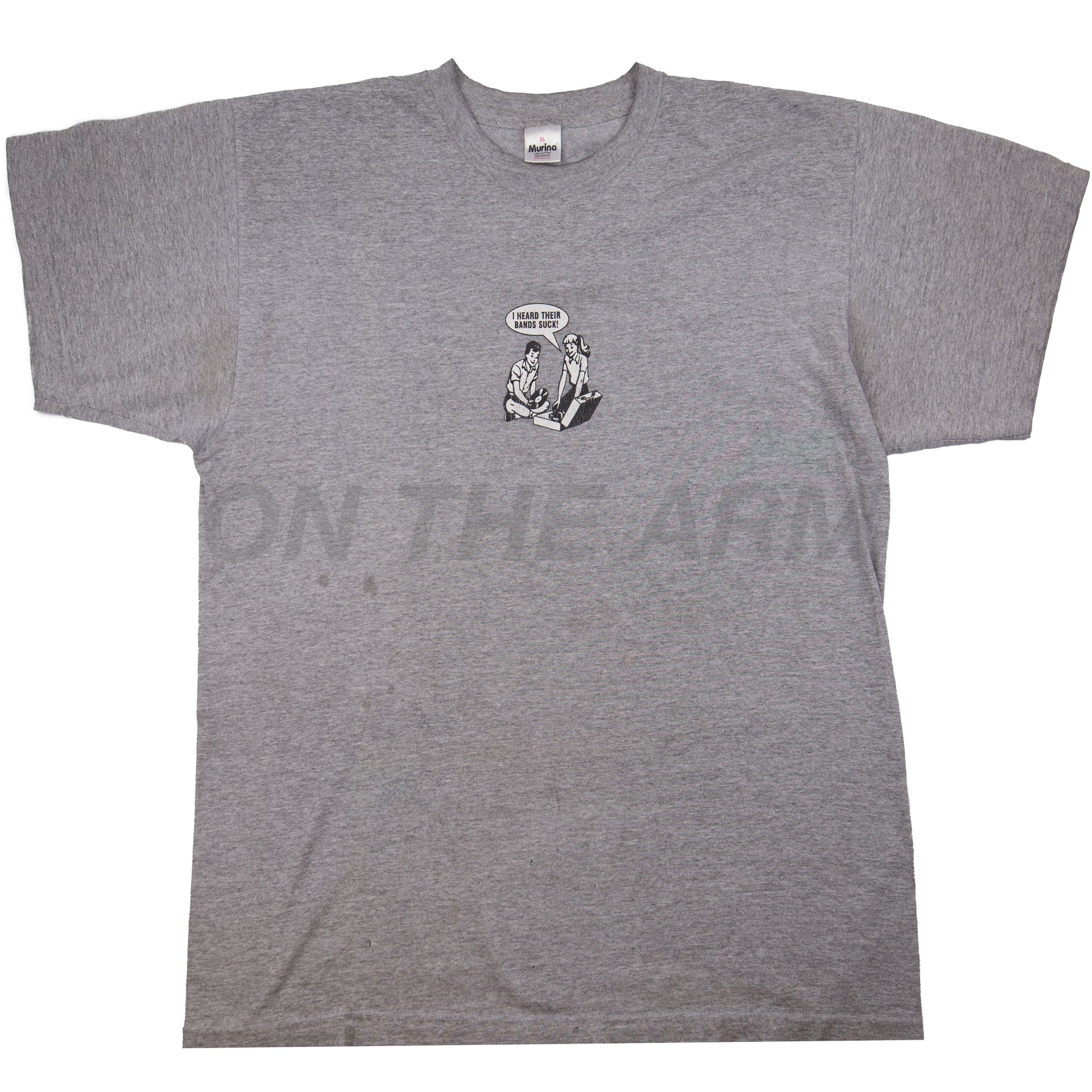 Vintage Grey Vagrant Records Their Bands Suck Tee (1990's)