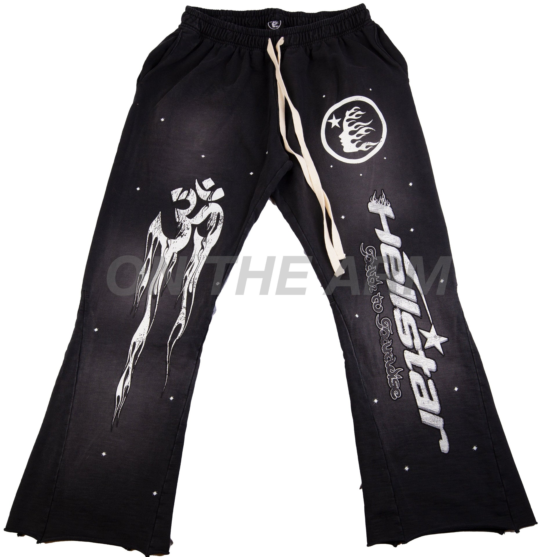 Hellstar Black Racer Flare Sweats