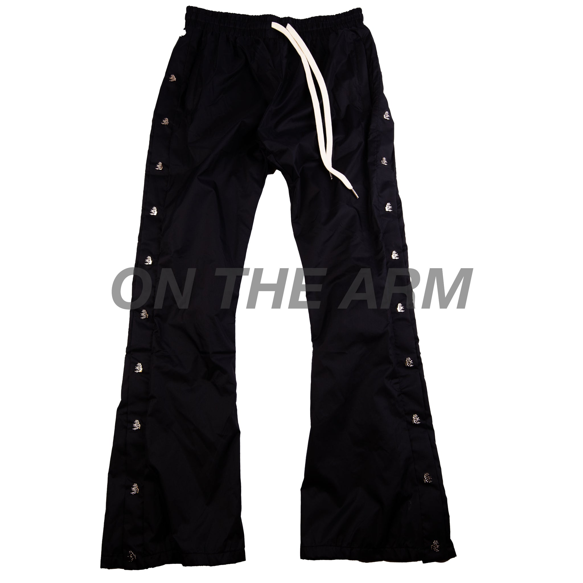 Hellstar Waxed Nylon Pants Black