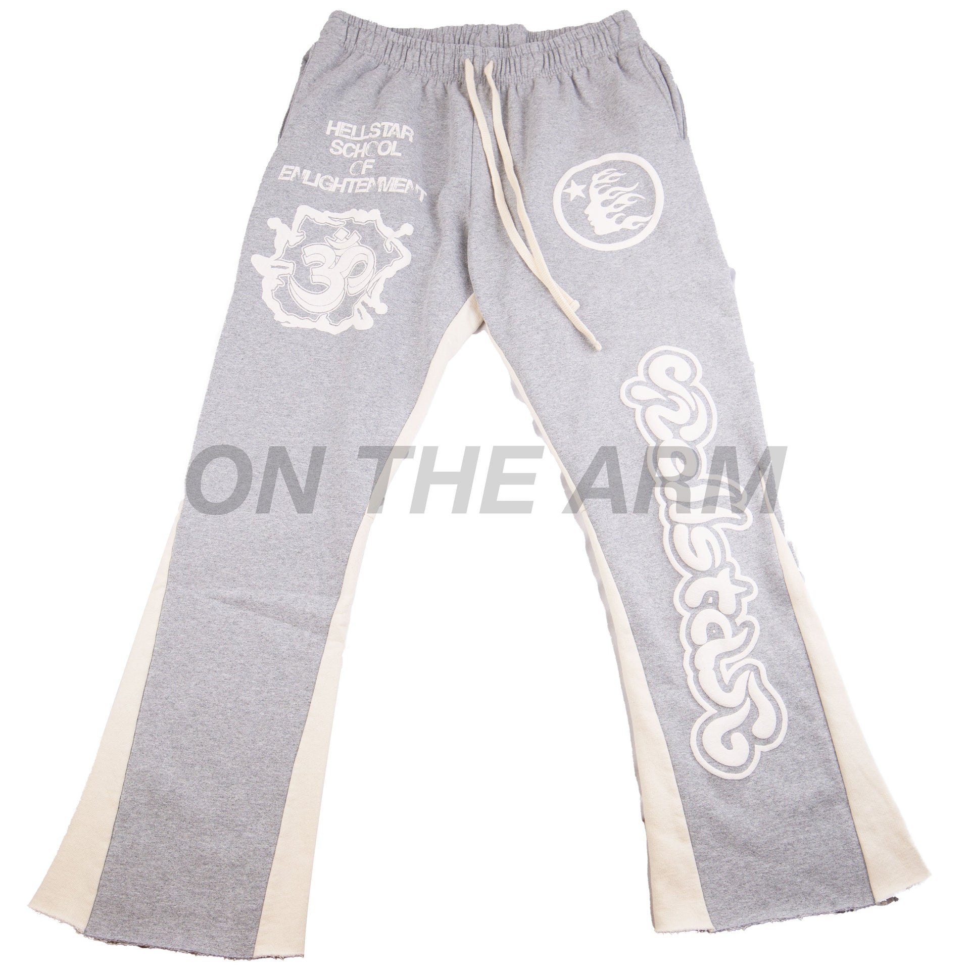 Hellstar Grey Yoga Flare Sweats