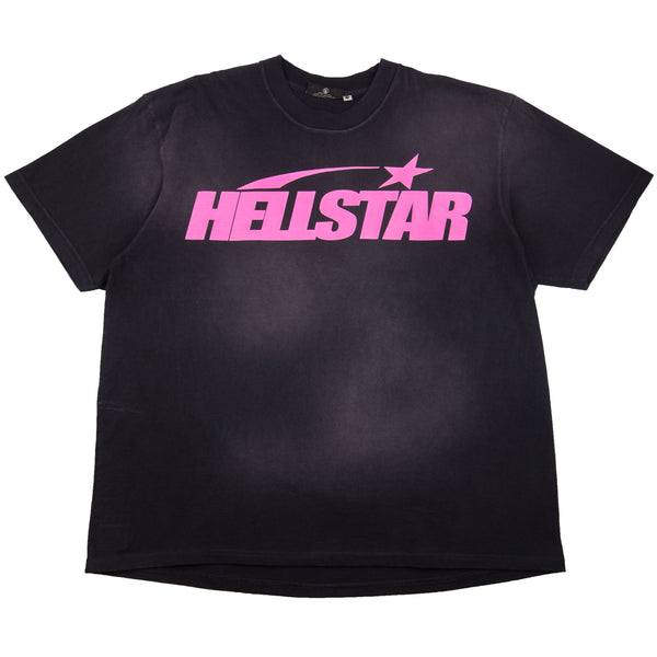 Hellstar Black/Pink Classic Logo Tee PRE-OWNED