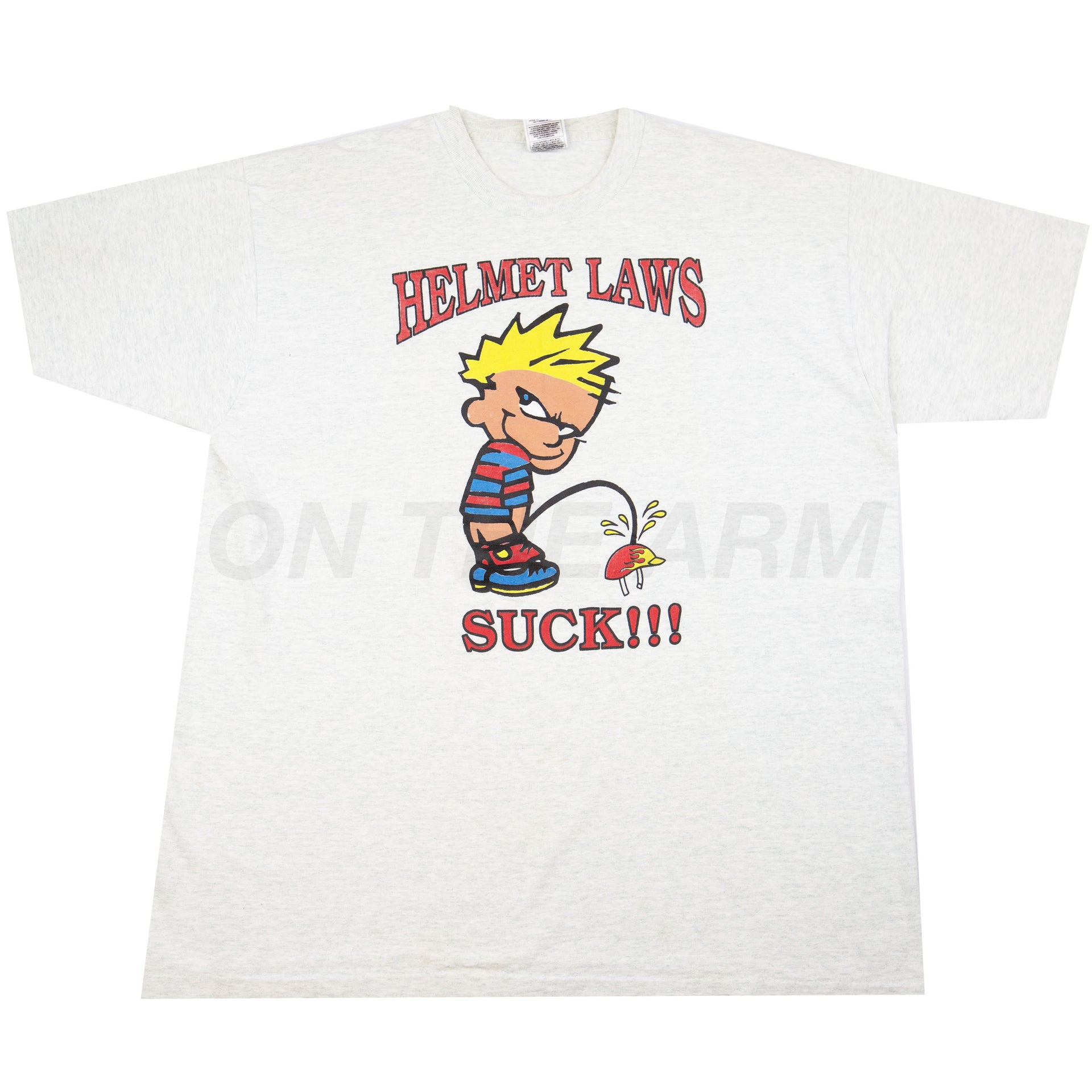 Vintage Grey Helmet Law's Suck Tee (2000's)