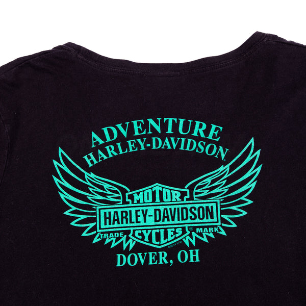 Vintage Black Harley Davidson L/S