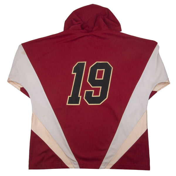 Supreme Burgundy Hooded Hockey Jersey PRE-OWNED