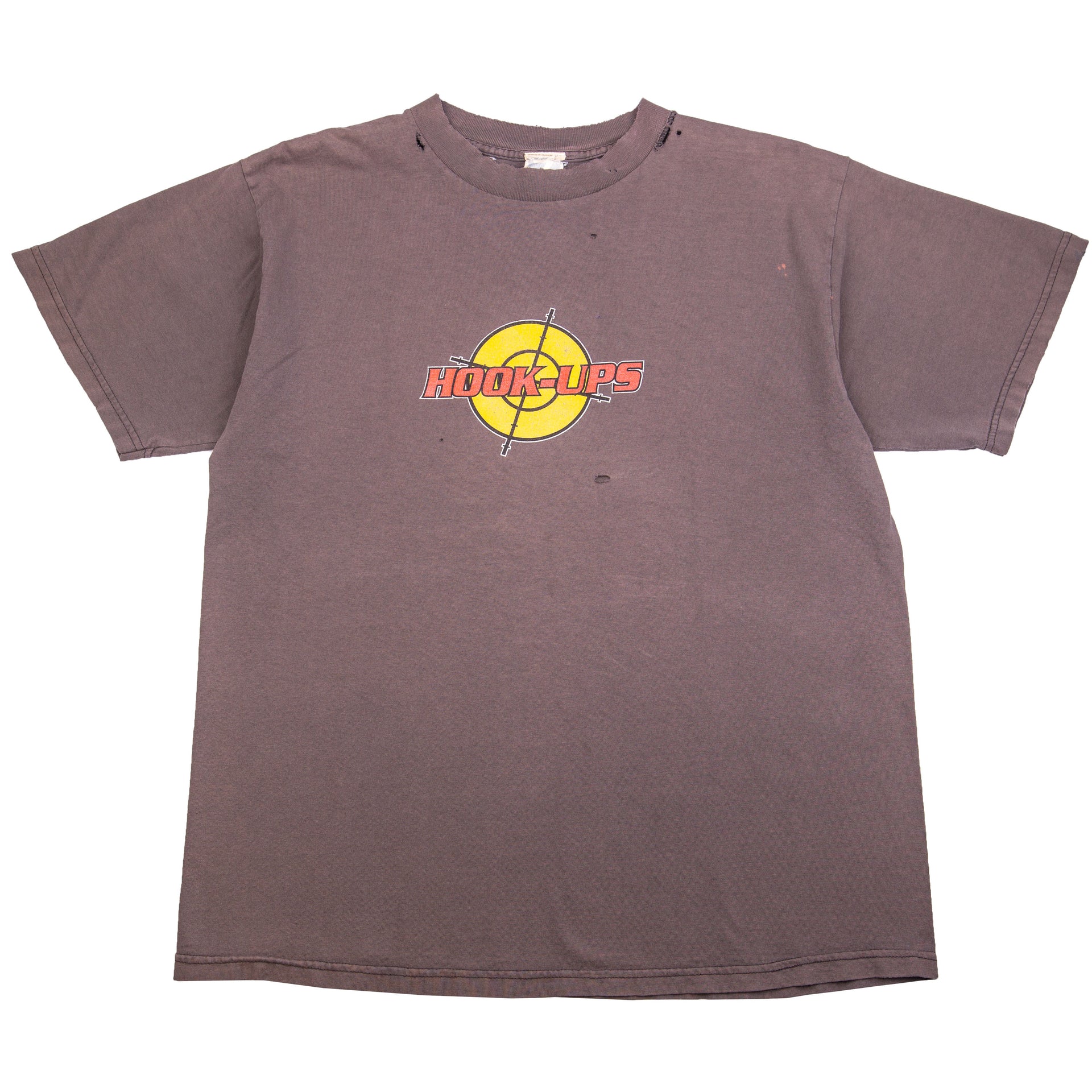 Vintage Faded Black Hook Ups Crosshairs Tee (1990's)
