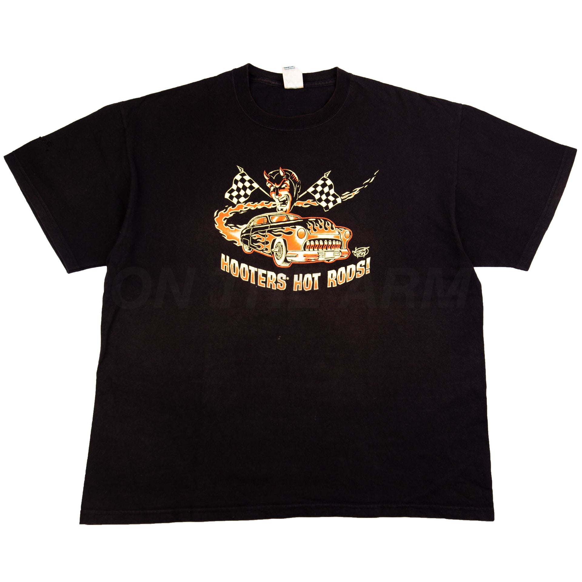 Vintage Black Hooters Hot Rods Tee (2000's)