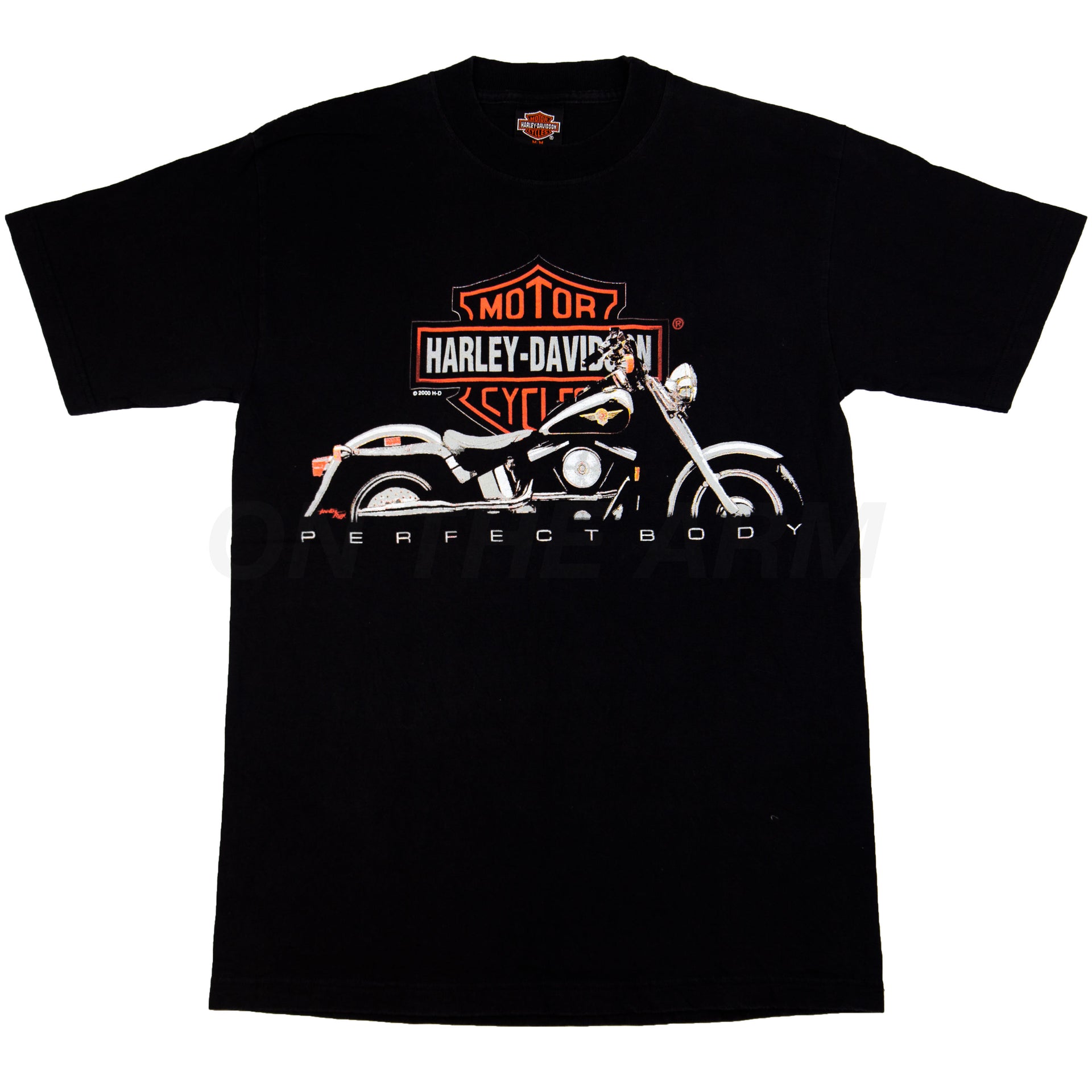 Vintage Black Harley Davidson Perfect Body Tee (2000)