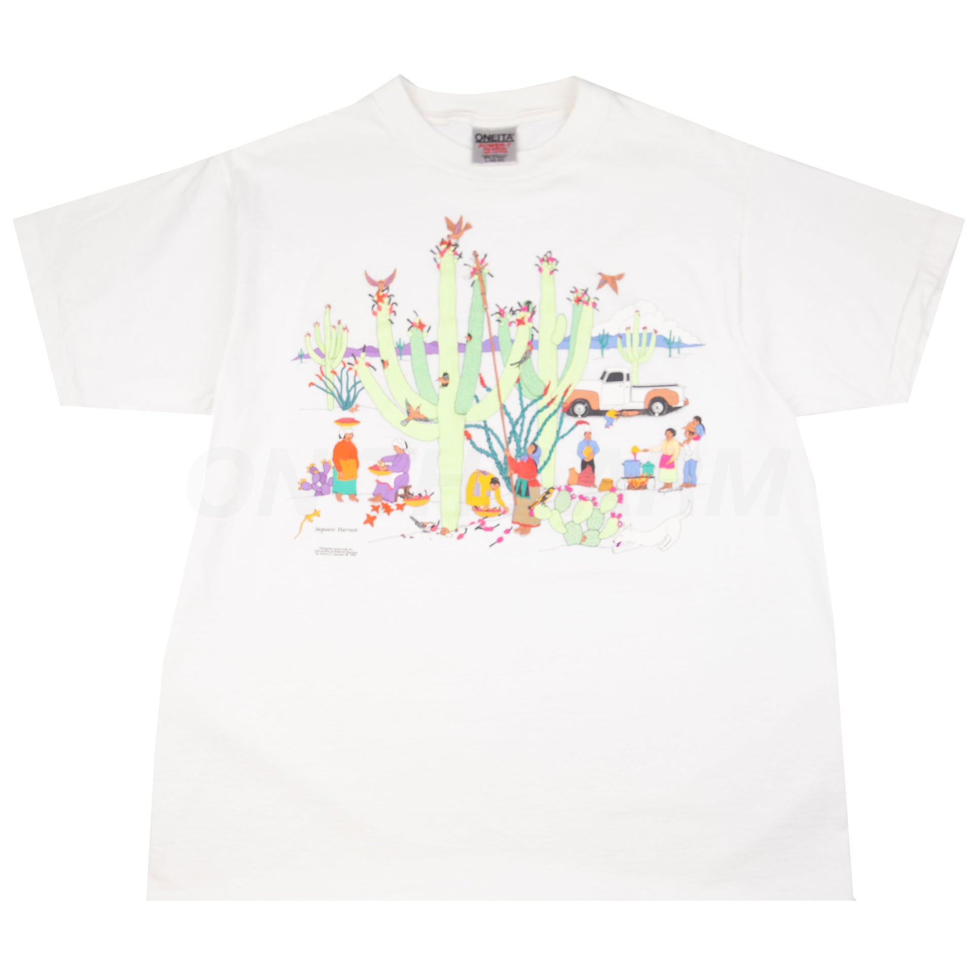 Vintage White Saguaro Harvest Tee (1994)