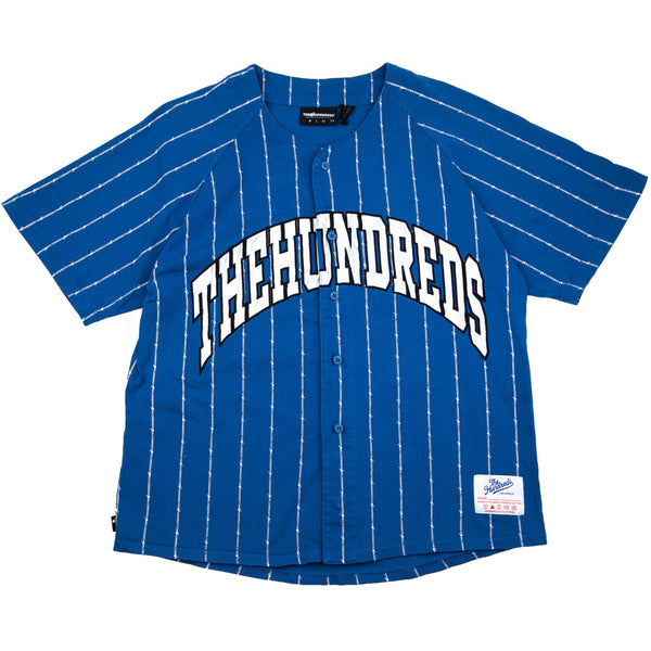 The Hundreds Blue Baseball Jersey PRE OWNED On The Arm