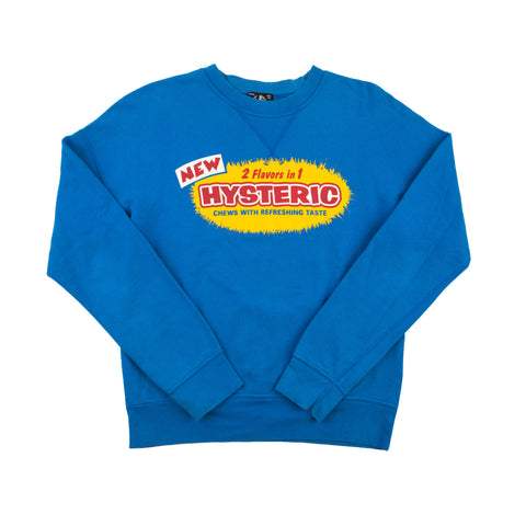 Hysteric Glamour Blue Two Flavors Crew PRE-OWNED