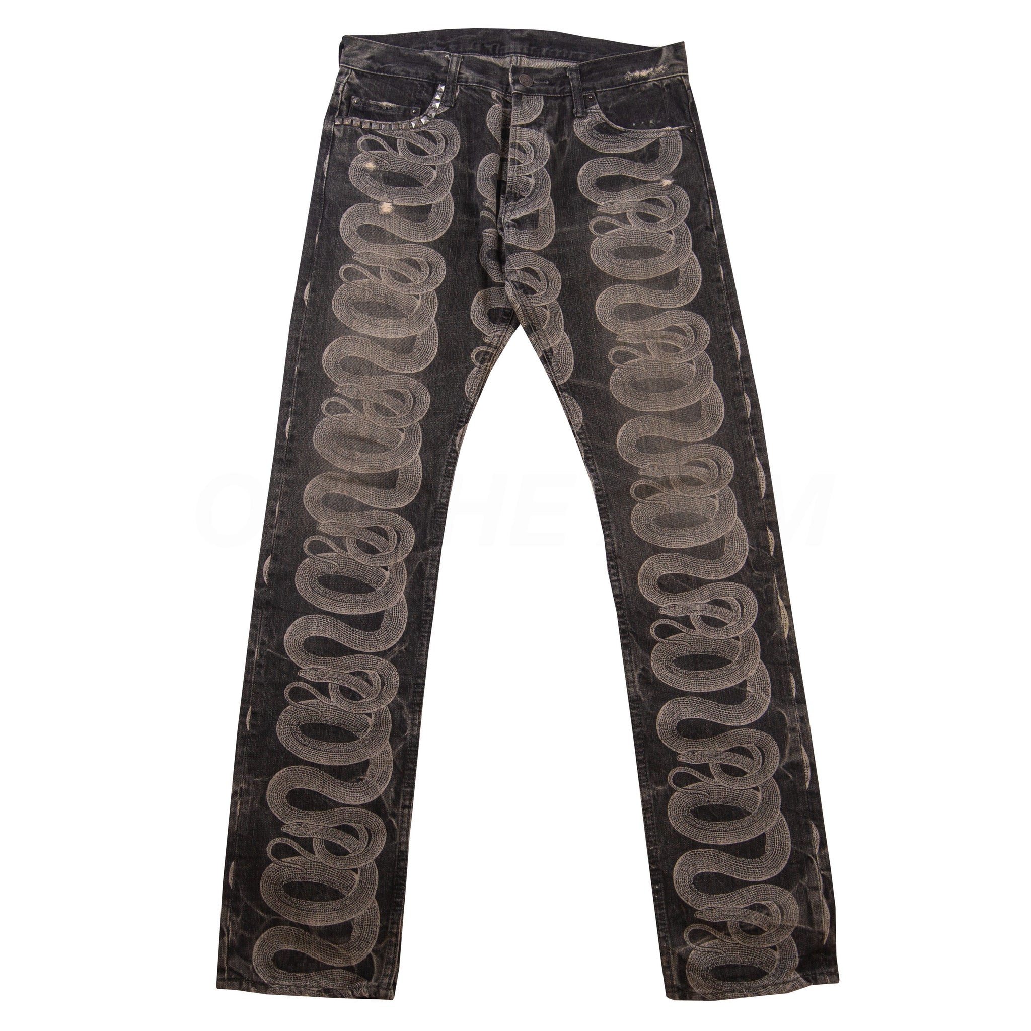 Hysteric Glamour Snake Denim Pants PRE-OWNED