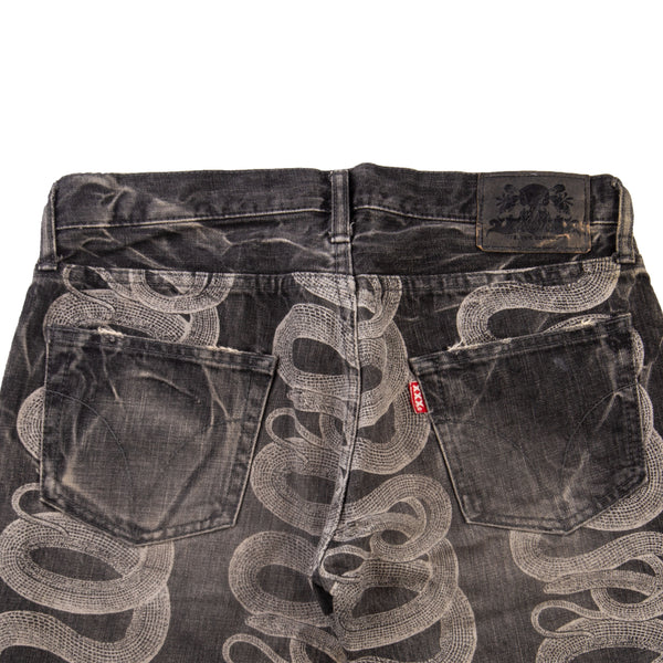 Hysteric Glamour Snake Denim Pants PRE-OWNED