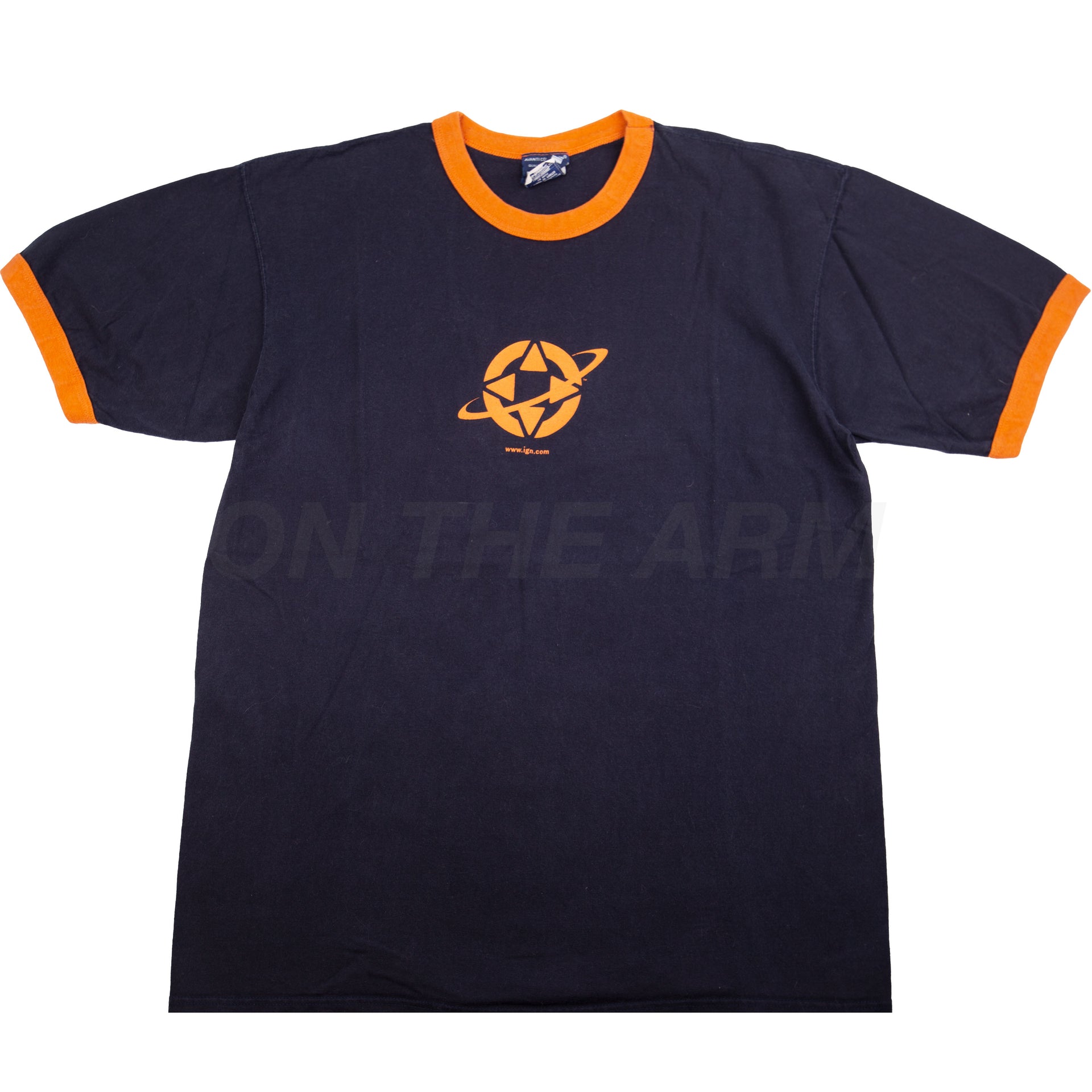 Vintage Navy/Orange IGN Ringer Tee (2000's)